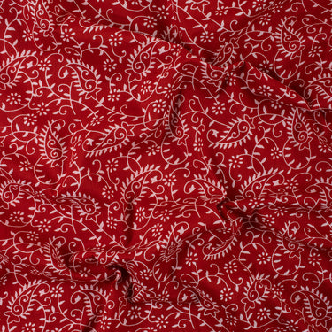 Leaf Block Pure Cotton Fabric