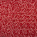 Red Floral Natural Dye Jaipur Block Print Fabric