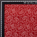 Red Floral Natural Dye Jaipur Block Print Fabric