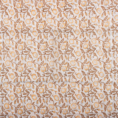 Natural Dye Floral Jaipuri Block Print Fabric