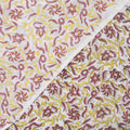 Natural Dye Floral Cotton Block Print Fabric