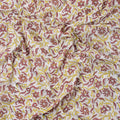 Natural Dye Floral Cotton Block Print Fabric