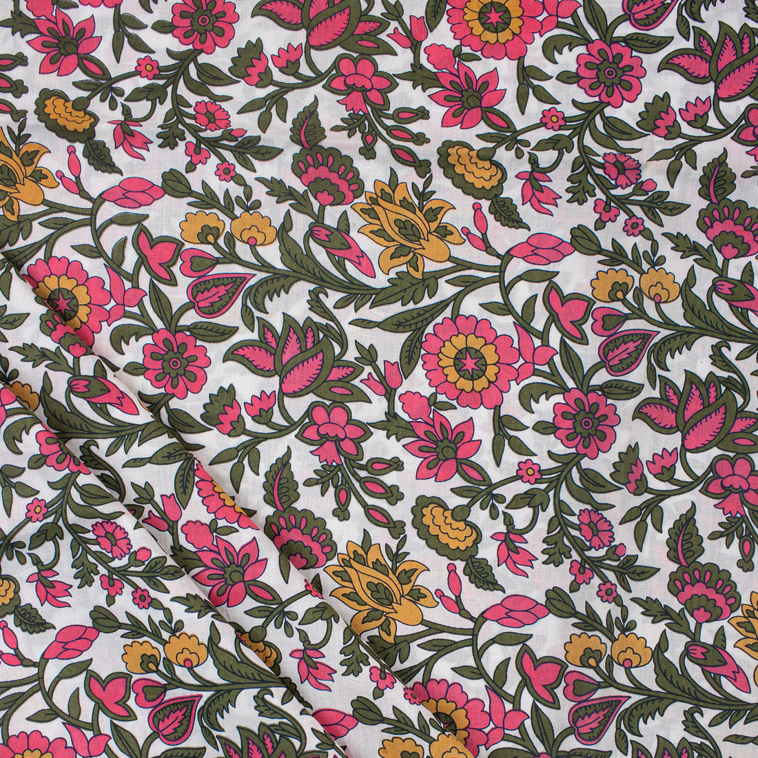 Soft Cotton Jaipur Block Print Fabric