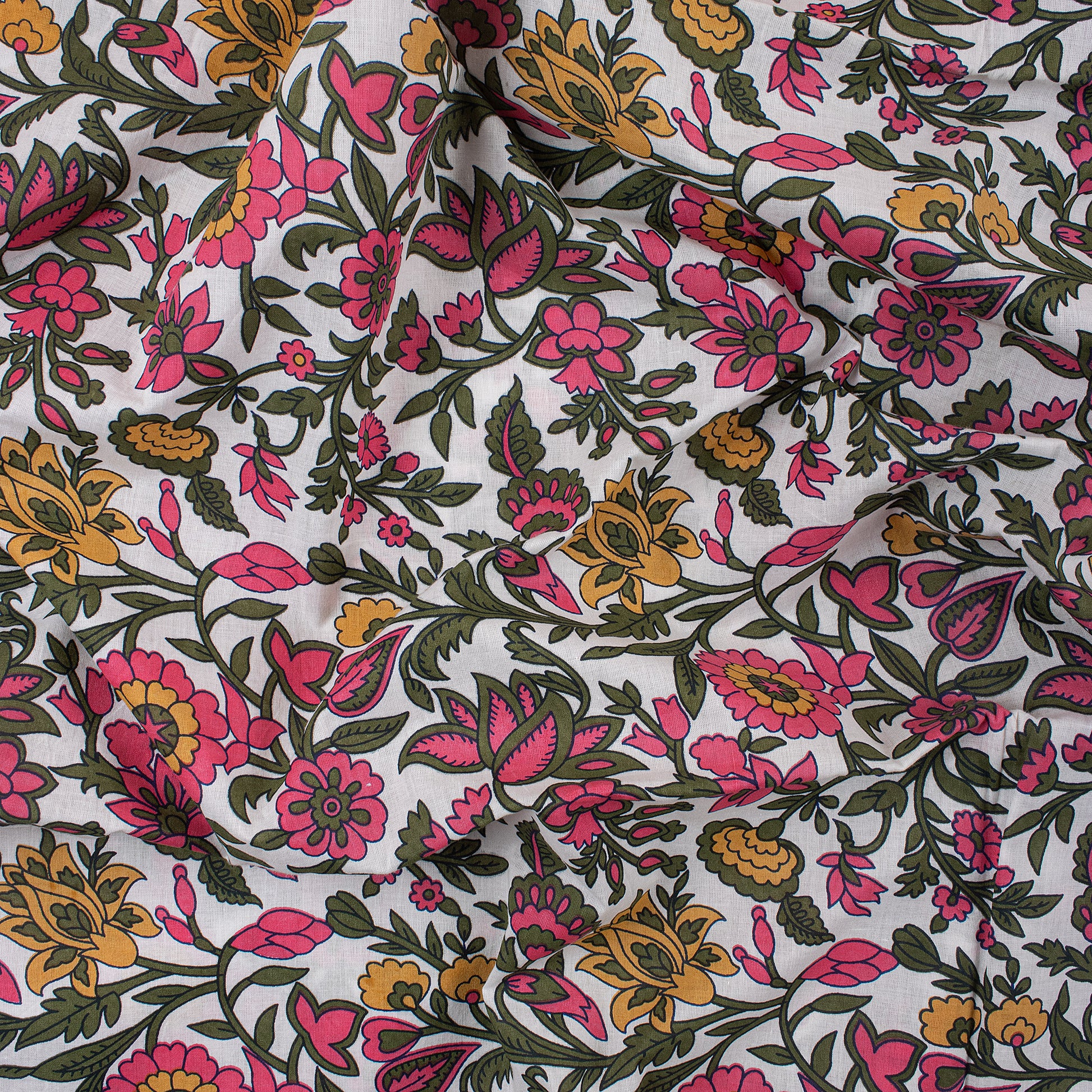 Soft Cotton Jaipur Block Print Fabric