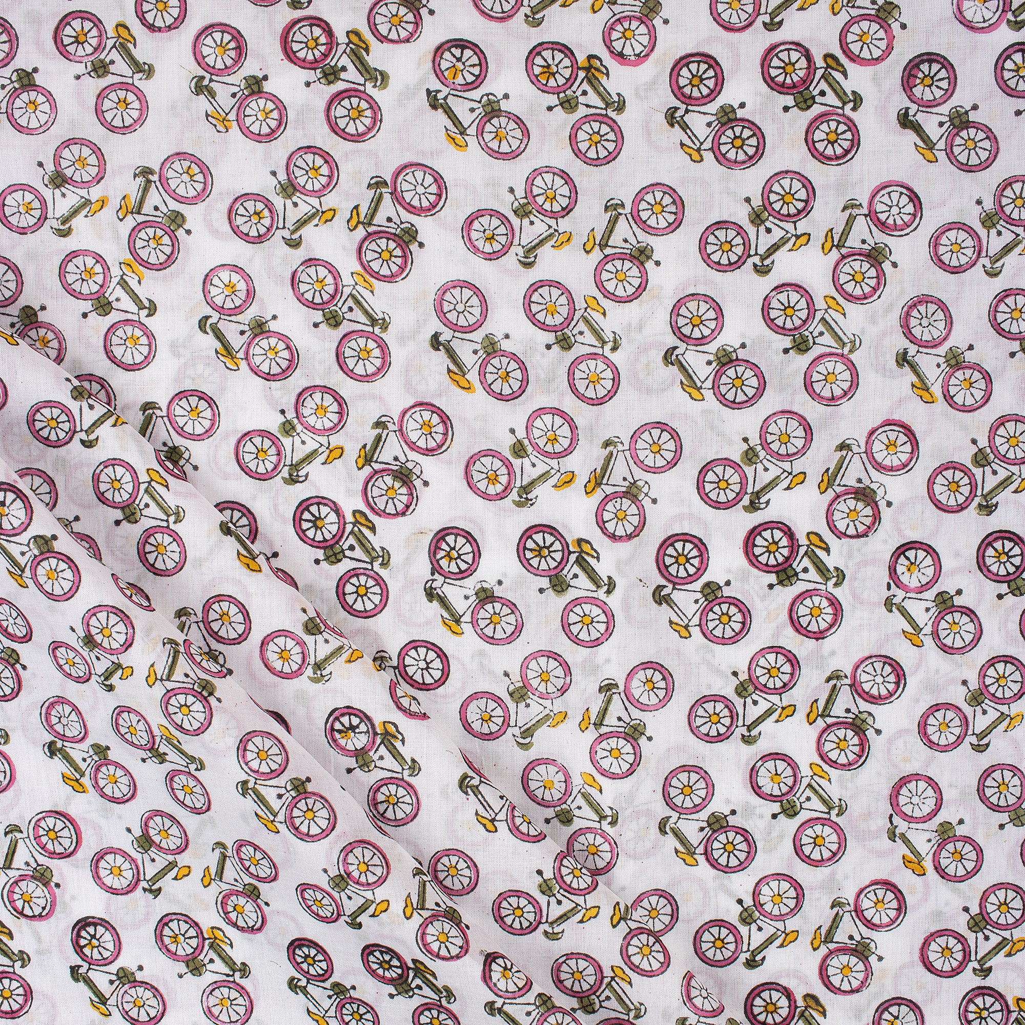 Hand Block Organic Cotton Fabric