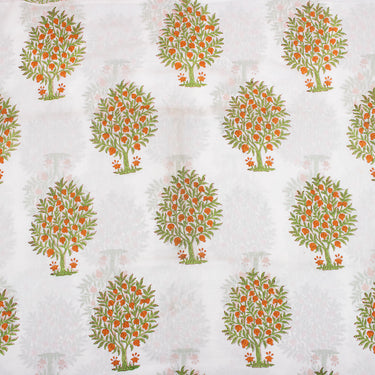 Green Tree Printed Cotton Fabric