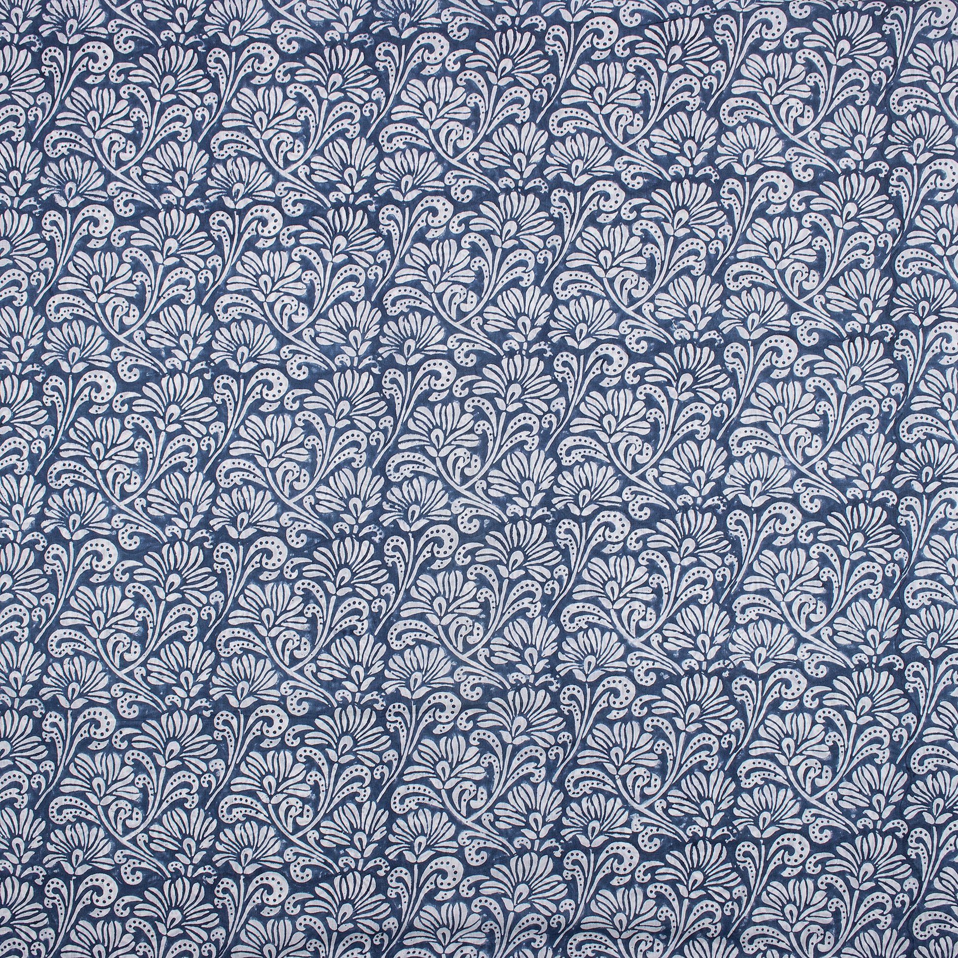 Modern Hand Block Printed Cotton Fabric