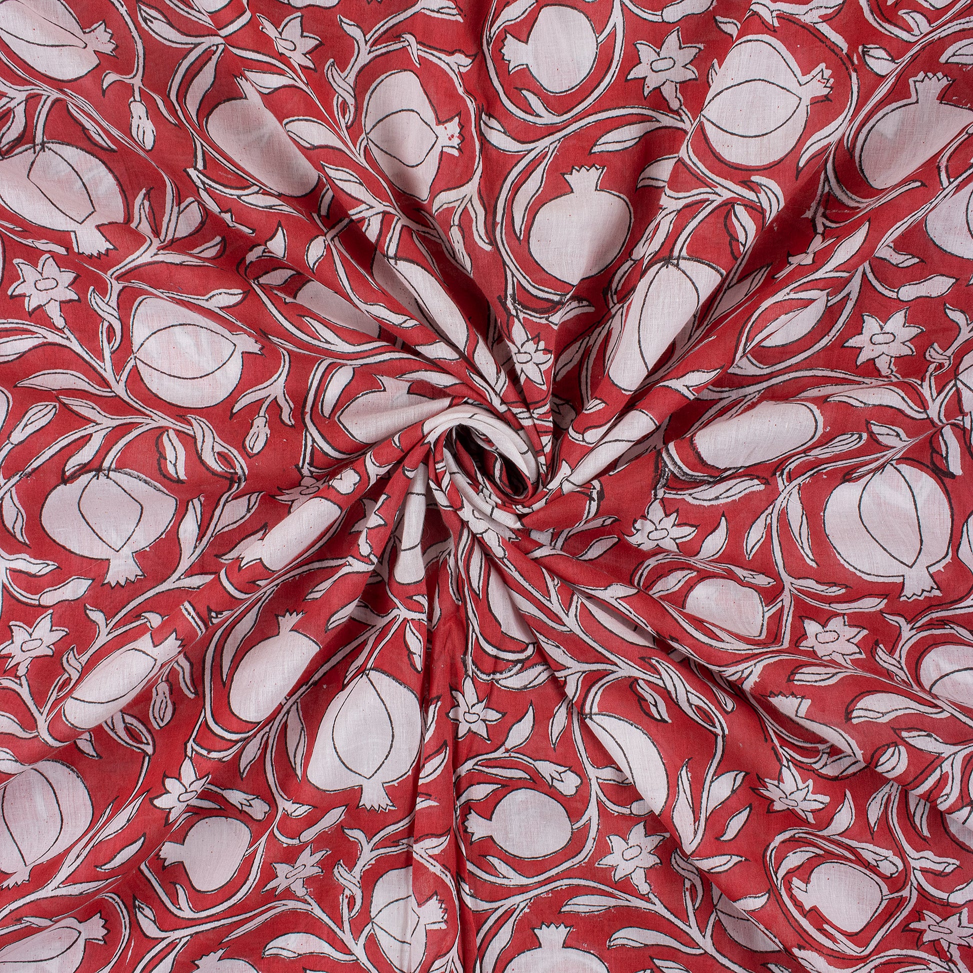 Pomegranate Block Print Fabric