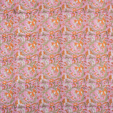 Hand Block Printed Voile Cotton Fabric