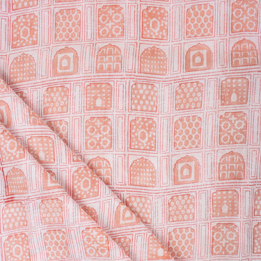 Hand Block Printed Cloth Material Fabric