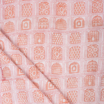 Hand Block Printed Cloth Material Fabric