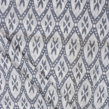 Ikat Print Organic Cotton Fabric