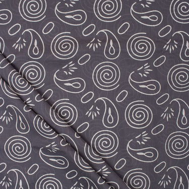 Paisley Voile Cotton Block Print Fabric