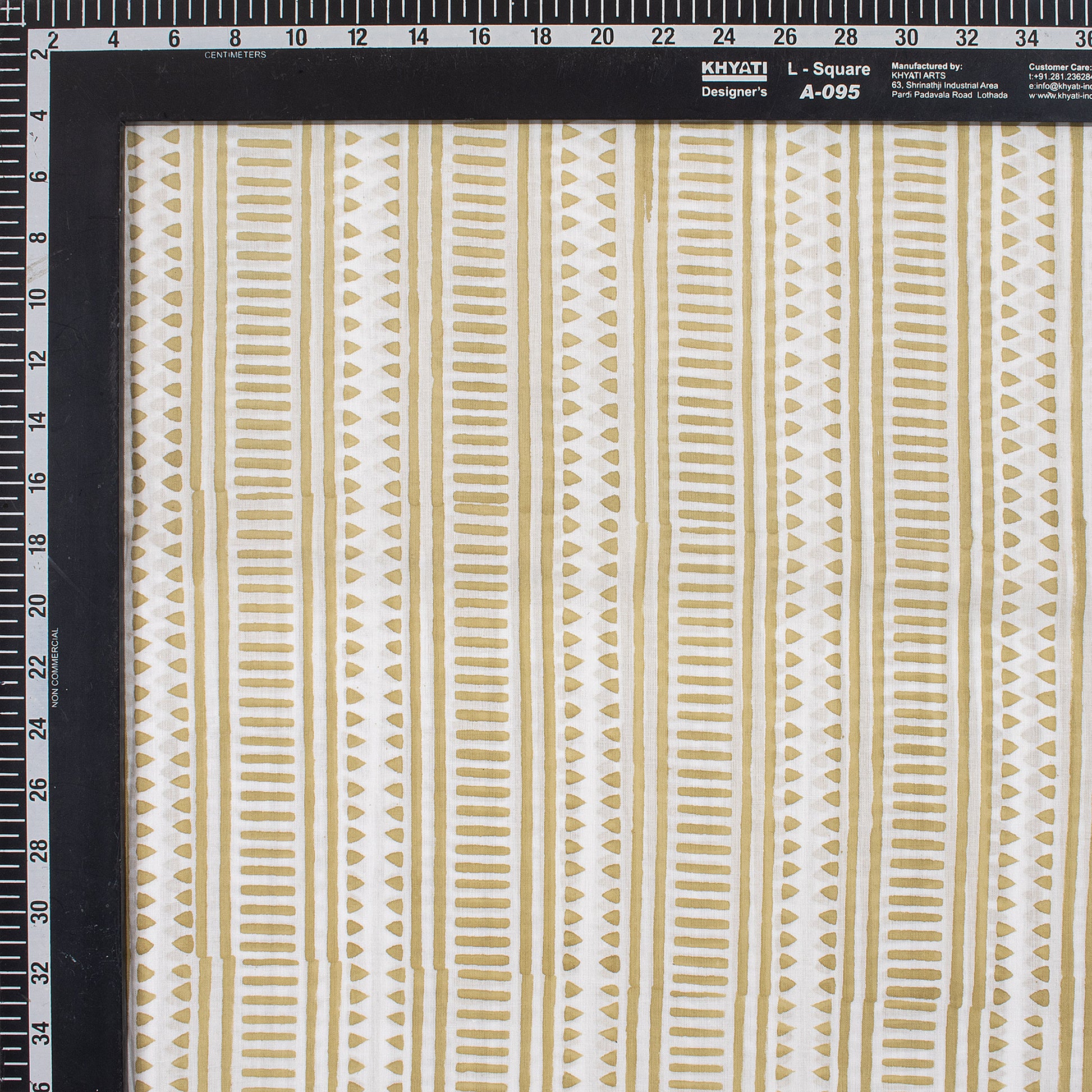 Stripes Printed Cotton Running Fabric