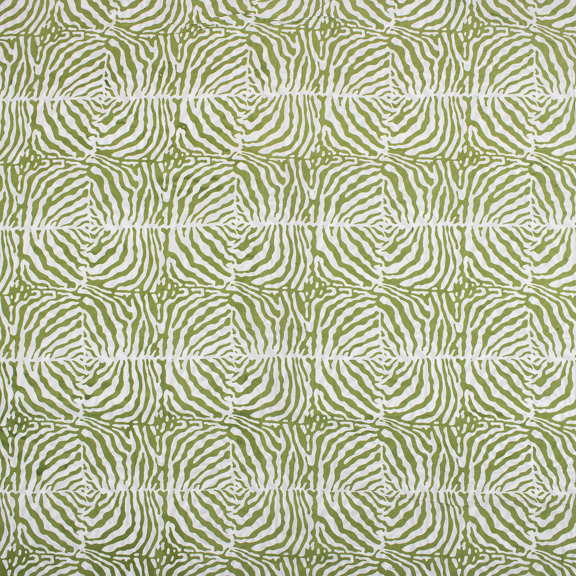 Green Abstract Printed Soft Cotton Fabric