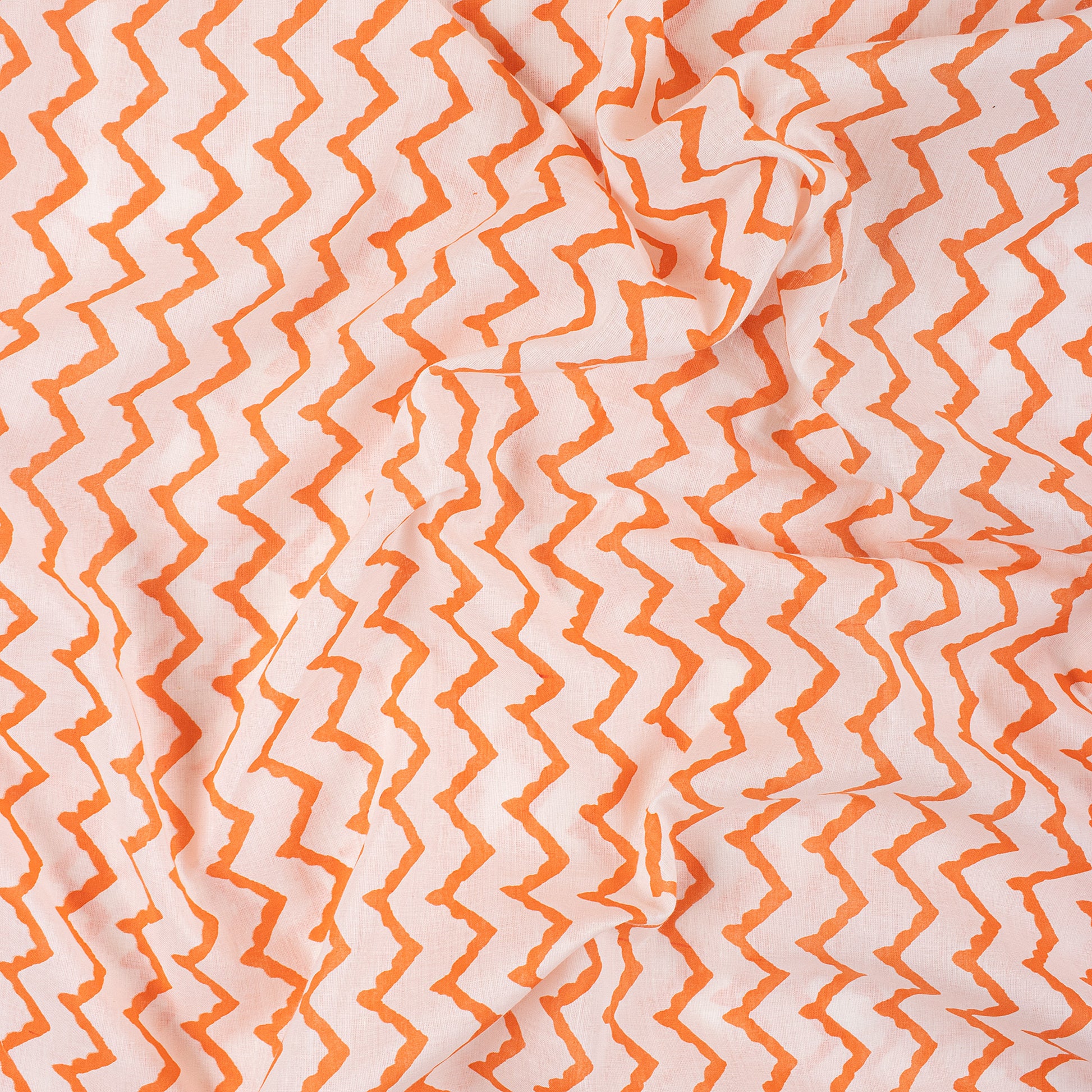 Zig Zag Cotton Voile Fabric