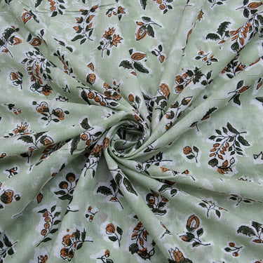 Soft Floral Block Print Fabric Online
