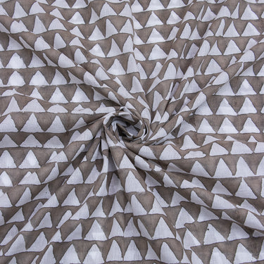 Geometrical Printed Hand Blocked Fabric Online