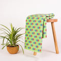 Soft Green Floral Hand Block Print Fabric Online