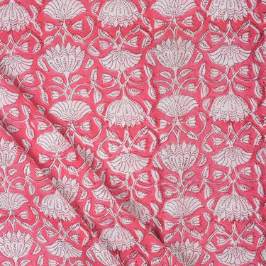 New Fabric Flower Hand Block Printed