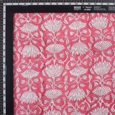 New Fabric Flower Hand Block Printed