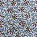 Block Printed Soft Cotton Dress Fabric