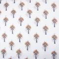 Hand Yellow Palm Tree Block Printing Jaipur Cotton Fabric Online