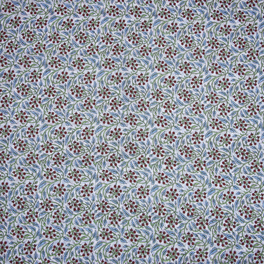 Multicolor Floral Printed Soft Cotton Hand Block Print Fabric