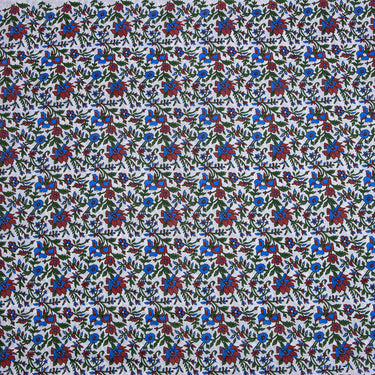 Handmade Floral Hand Block Printed Cotton Fabric Online