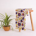 Yellow Floral Block Printed Cloth Material Fabric Online