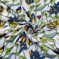 Premium Floral Block Printed Cotton Indian Fabric Online