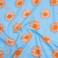 Hand Block Sun Flower Printed Cotton Dress Fabric Online