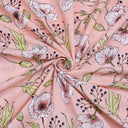 New Premium Pink Block Print Fabric Online