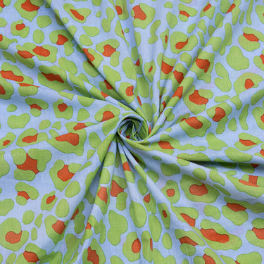 New Green Floral Jaipur Block Print Fabric Online