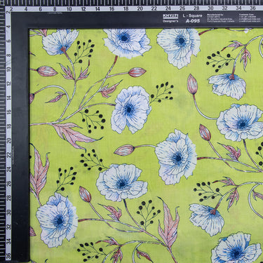 Floral Hand Block Print Fabric