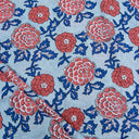 Soft Floral Block Print Fabric