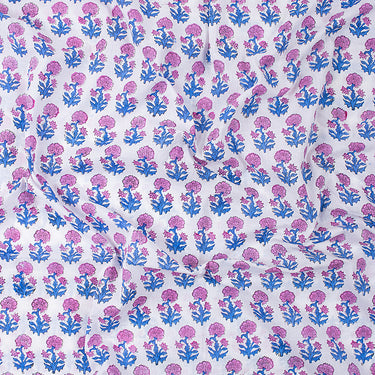 Floral Hand Jaipuri Block Print Fabric Online