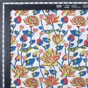 Attractive Hand Block Floral Printed Cotton Running Fabric