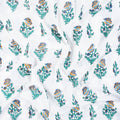 Boota Block Floral Print Cotton Fabric