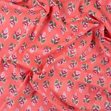 Organic Cotton Hand Block Print Fabric