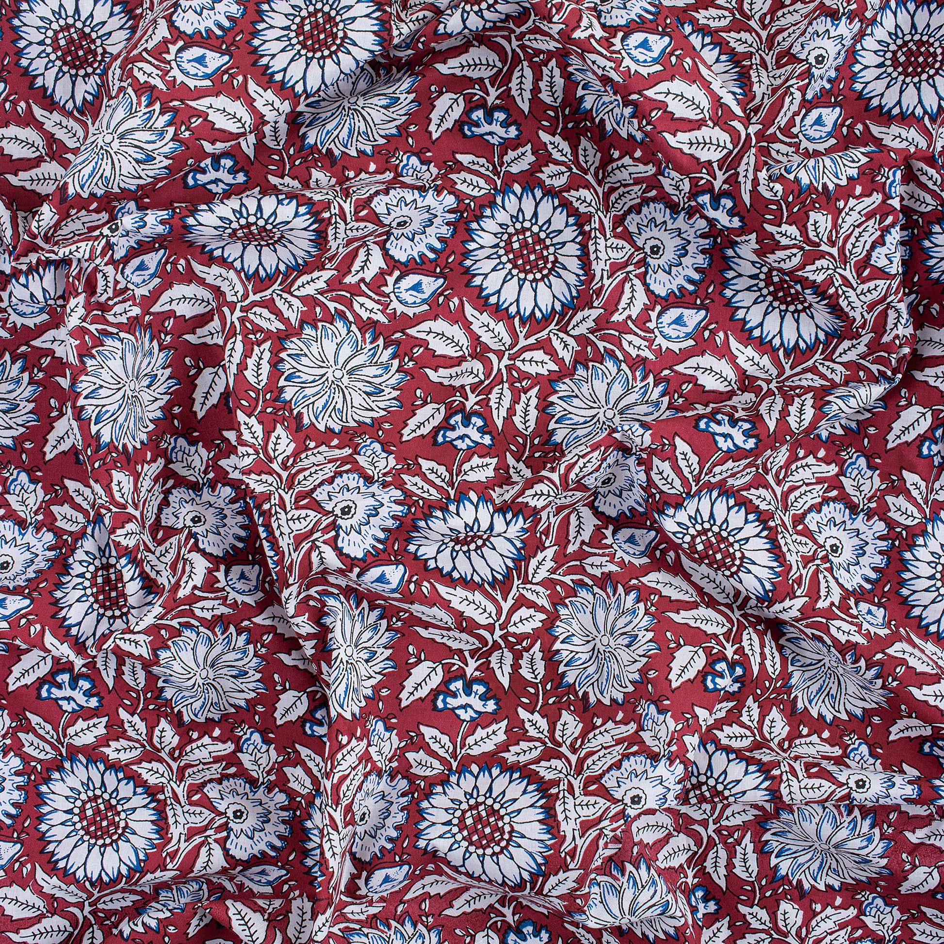 Natural Dye Printed Soft Cotton Jaipur Block Print Fabric