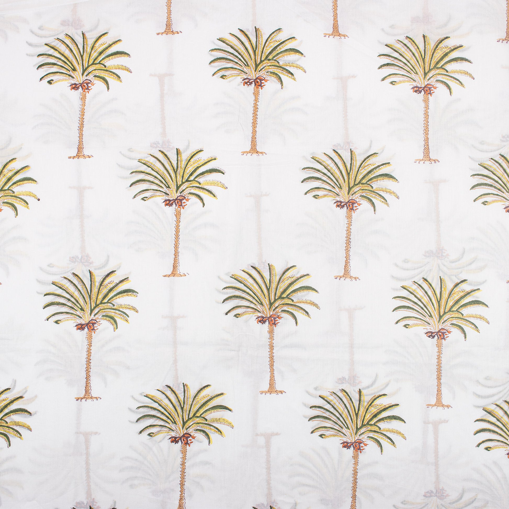 Palm Tree Printed Jaipur Cotton Material