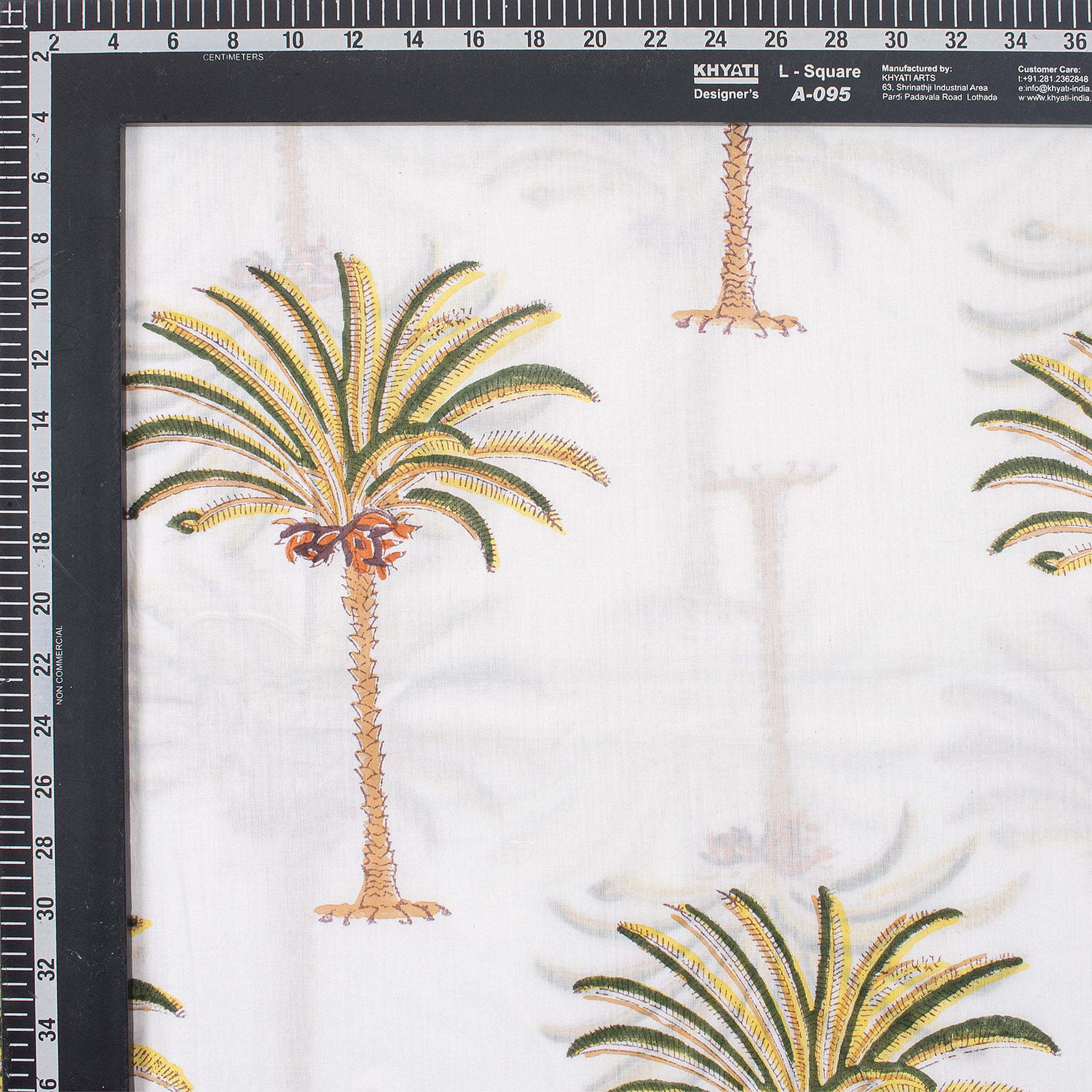 Palm Tree Printed Jaipur Cotton Material