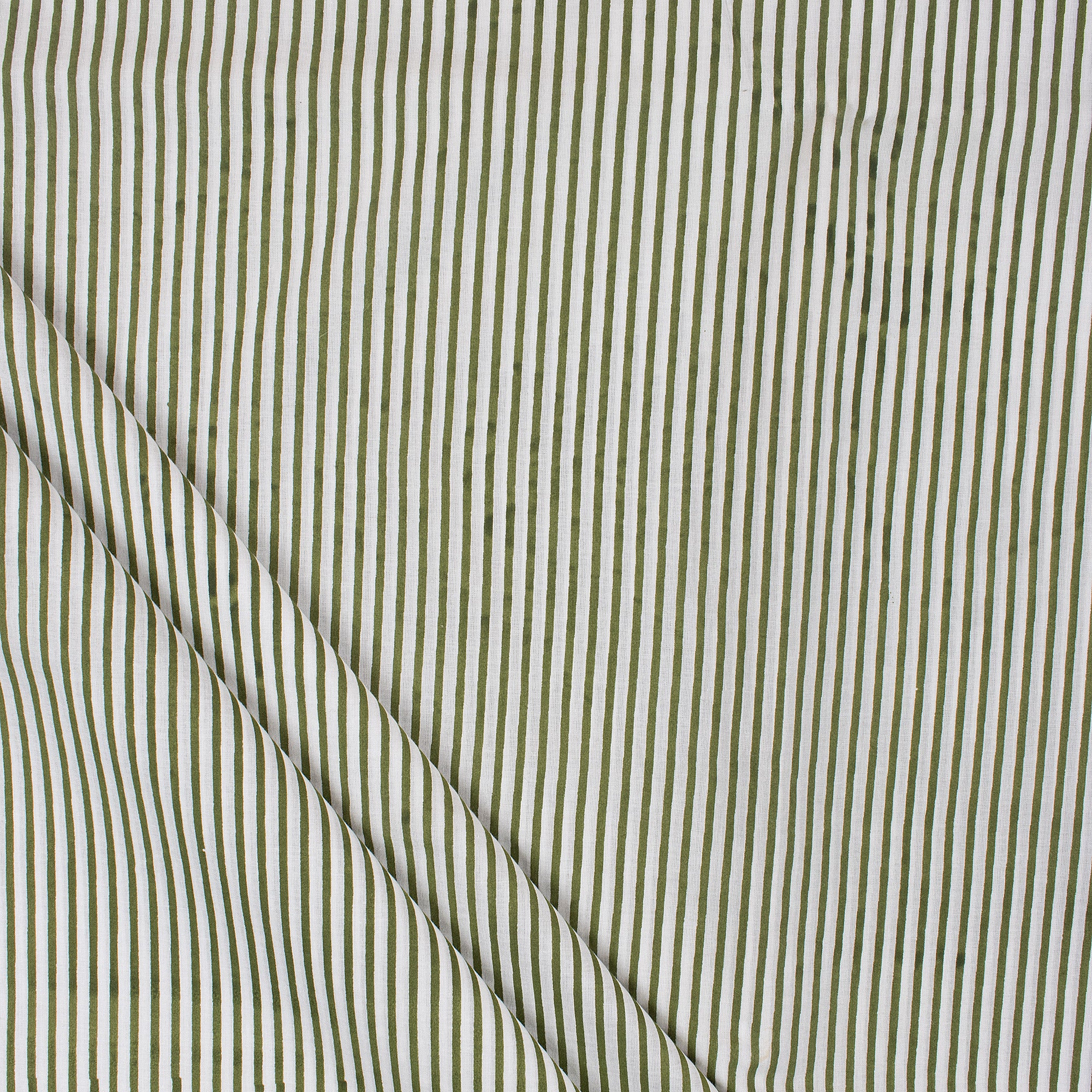 Striped Printed Cotton Fabric