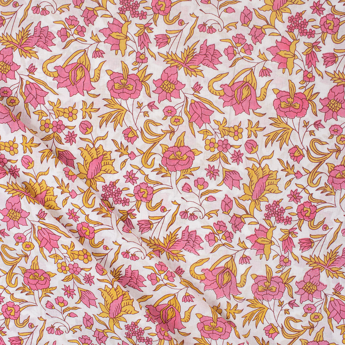 Handmade Print Soft Jaipur Cotton Fabric