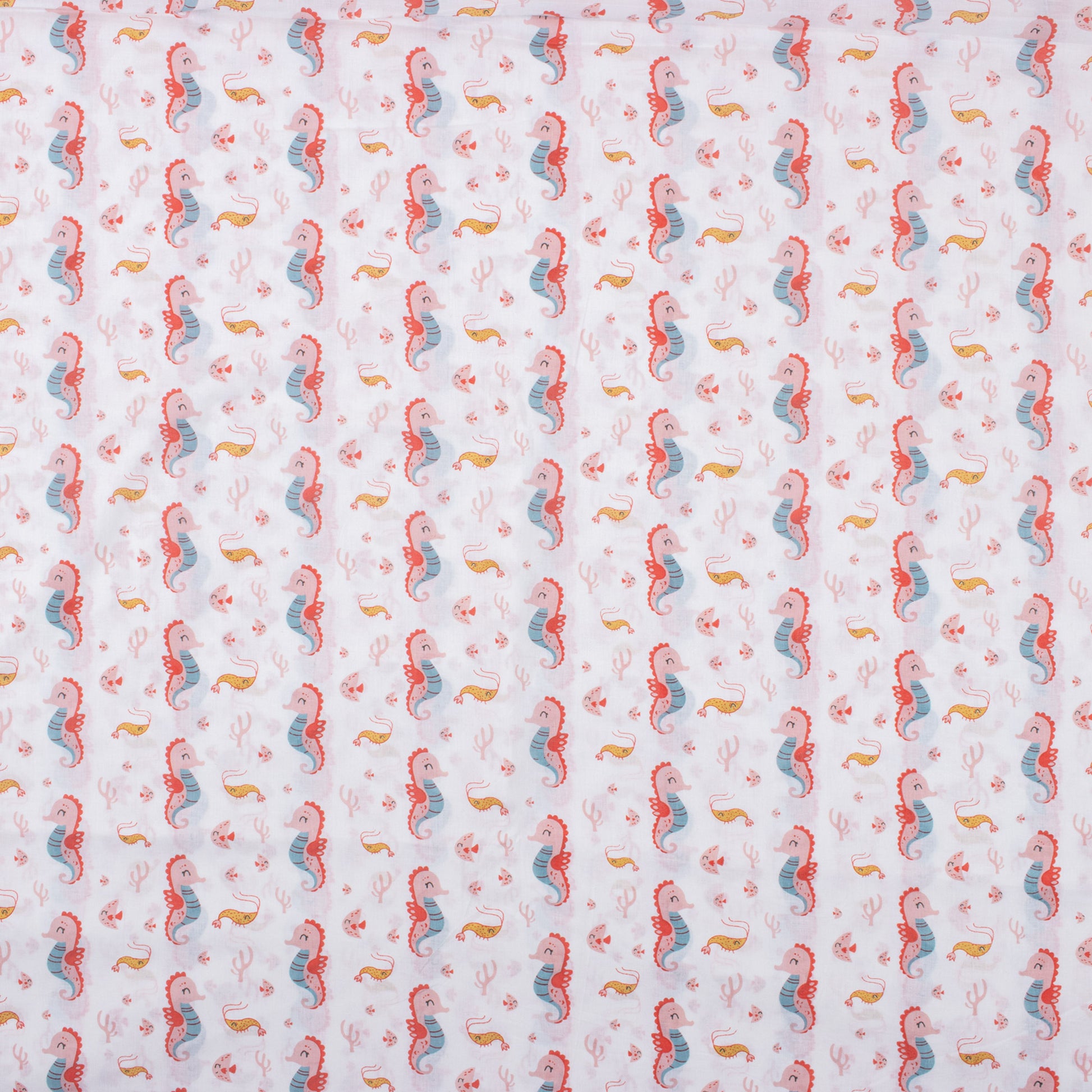 Seahorse Print High-Quality Fabric