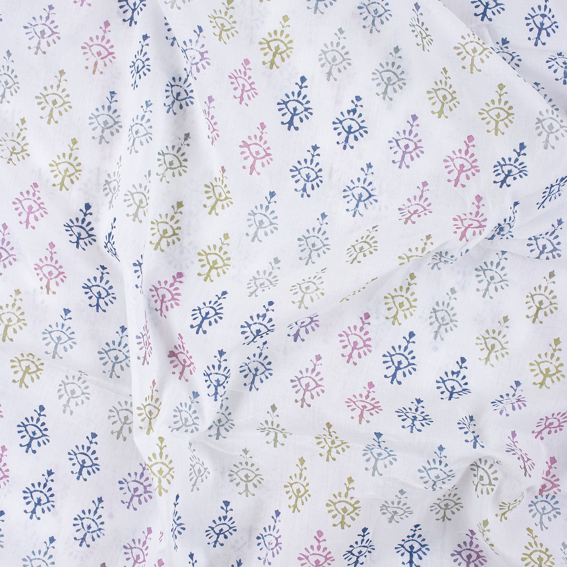 Rainbow Print Organic Cotton Fabric