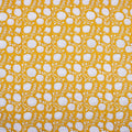 Yellow Floral Printed Soft Cotton Fabric