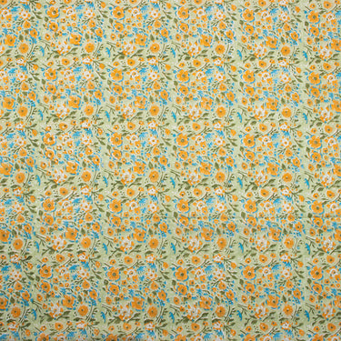 Multicolor Floral Printed Organic Cotton Fabric