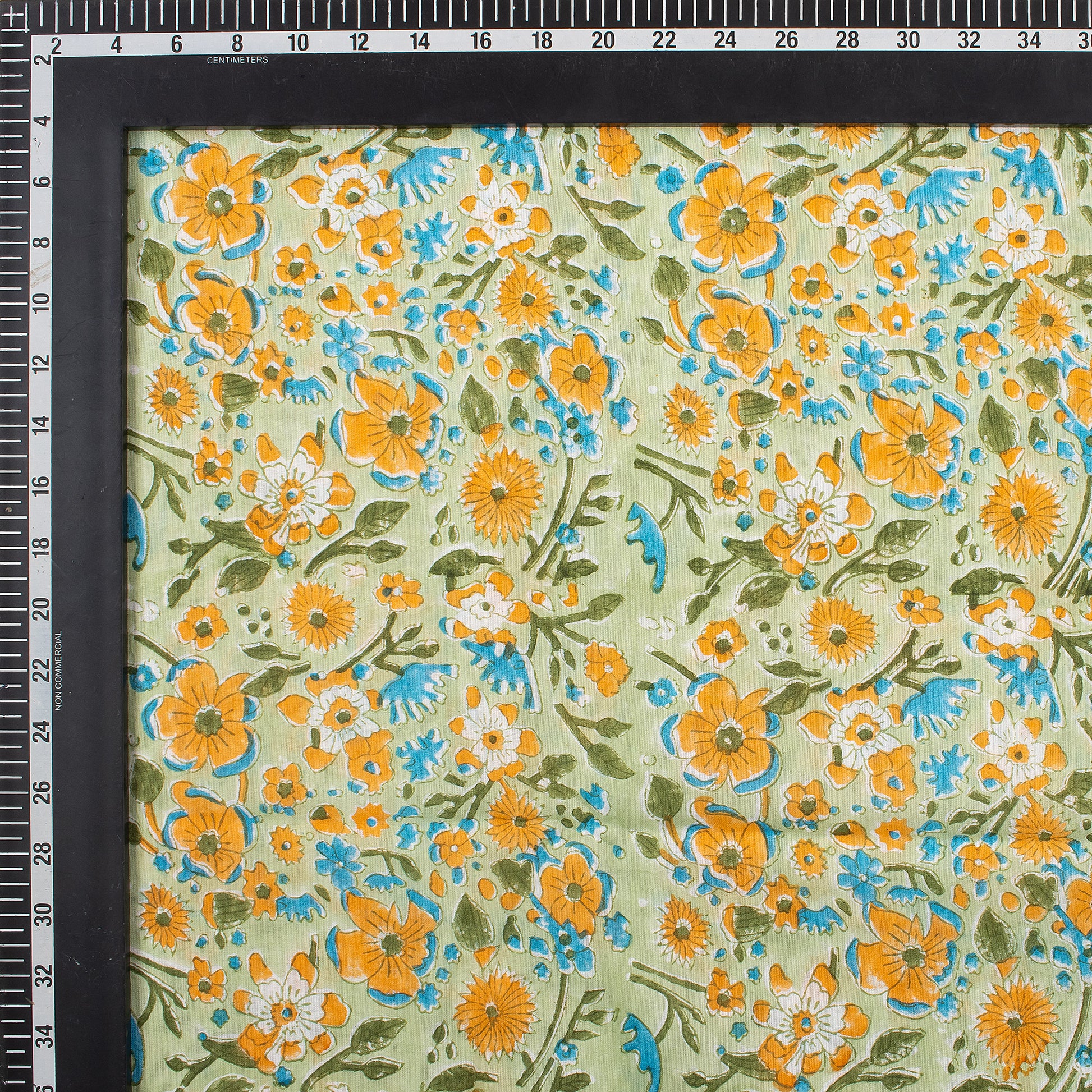 Multicolor Floral Printed Organic Cotton Fabric